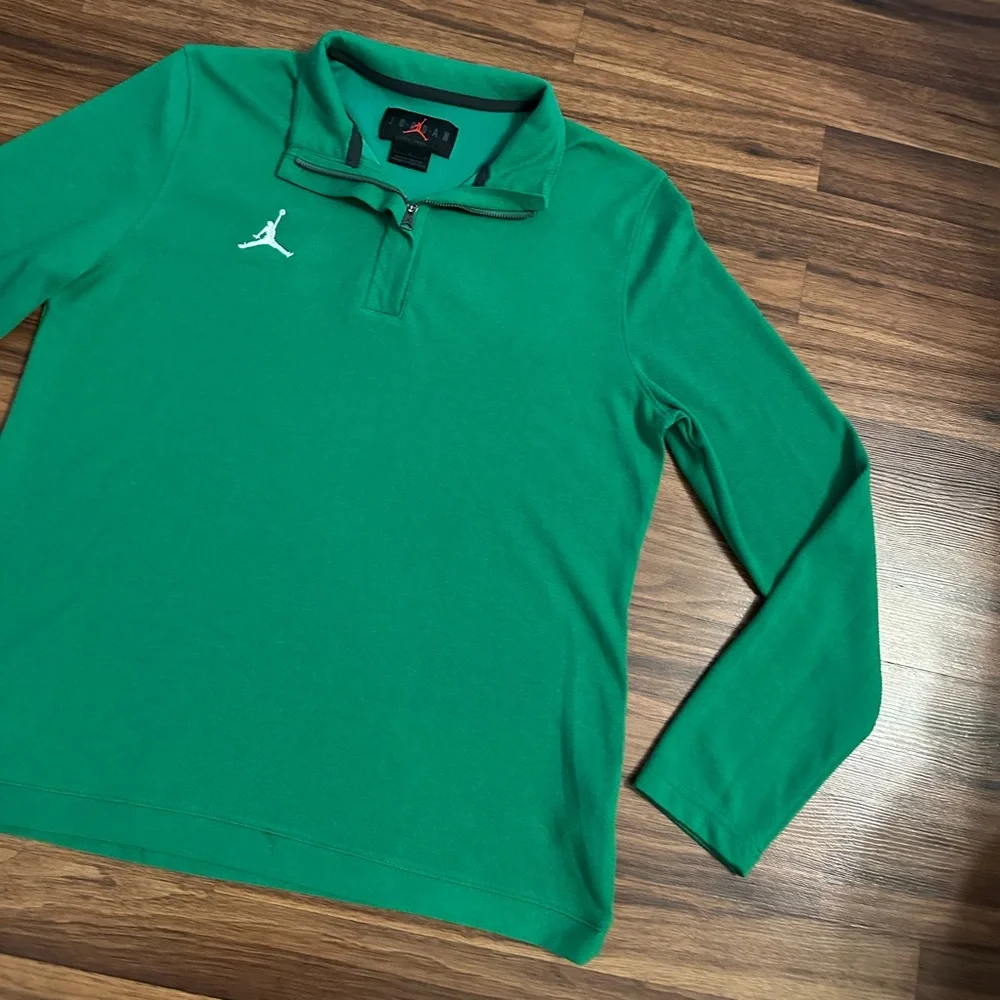 Jordan Green Long Sleeve Quarter-Zip Shirt